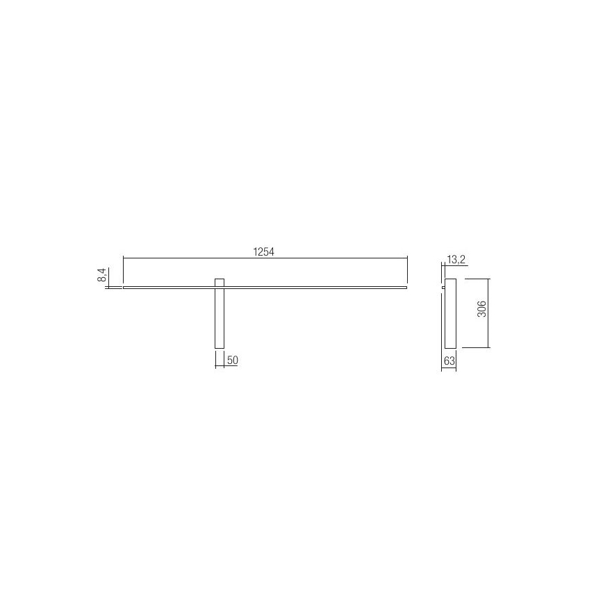 Redo 01-2479 - LED настенный светильник TANGENT LED/14W/230V белый