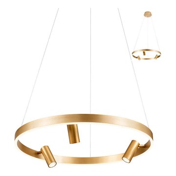 Redo 01-2490 - Світлодіодна підвісна люстра SUMMIT LED/38W/230V CRI 90 діаметр 61,6 см золотий