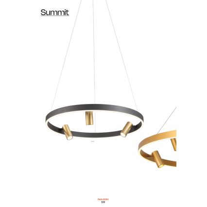 Redo 01-2492 - Світлодіодна підвісна люстра SUMMIT LED/53,5W/230V CRI 90 діаметр 80,8 см золотий