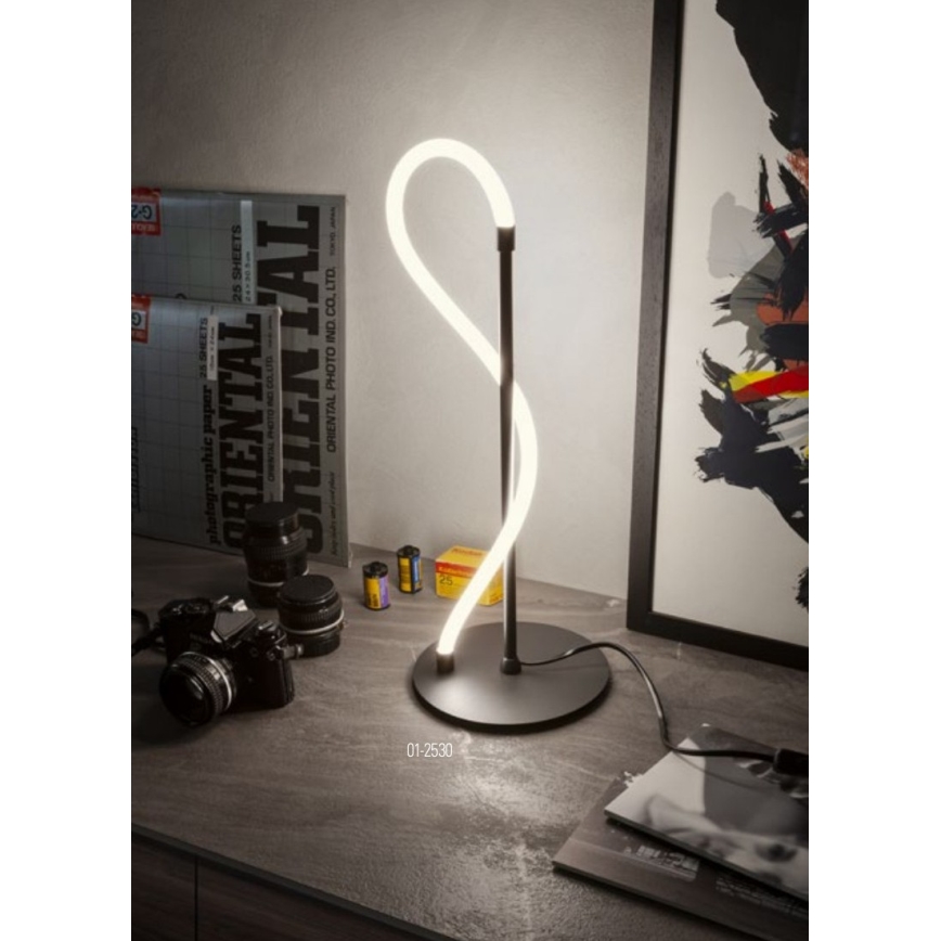 Redo 01-2530 - Светодиодная настольная лампа с регулированием яркости CORRAL LED/12W/230V черный