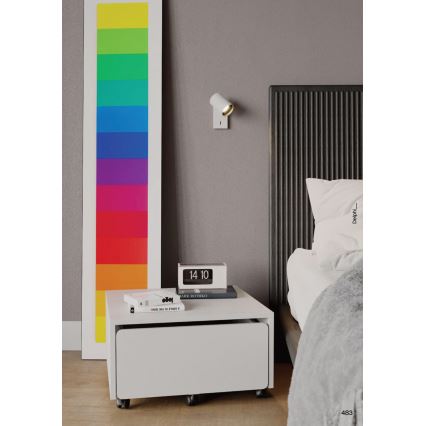 Redo 01-2548 - Настенный точечный светильник DELPHI 1xGU10/7W/230V белый