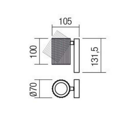 Redo 01-2548 - Настінний точковий світильник DELPHI 1xGU10/7W/230V білий