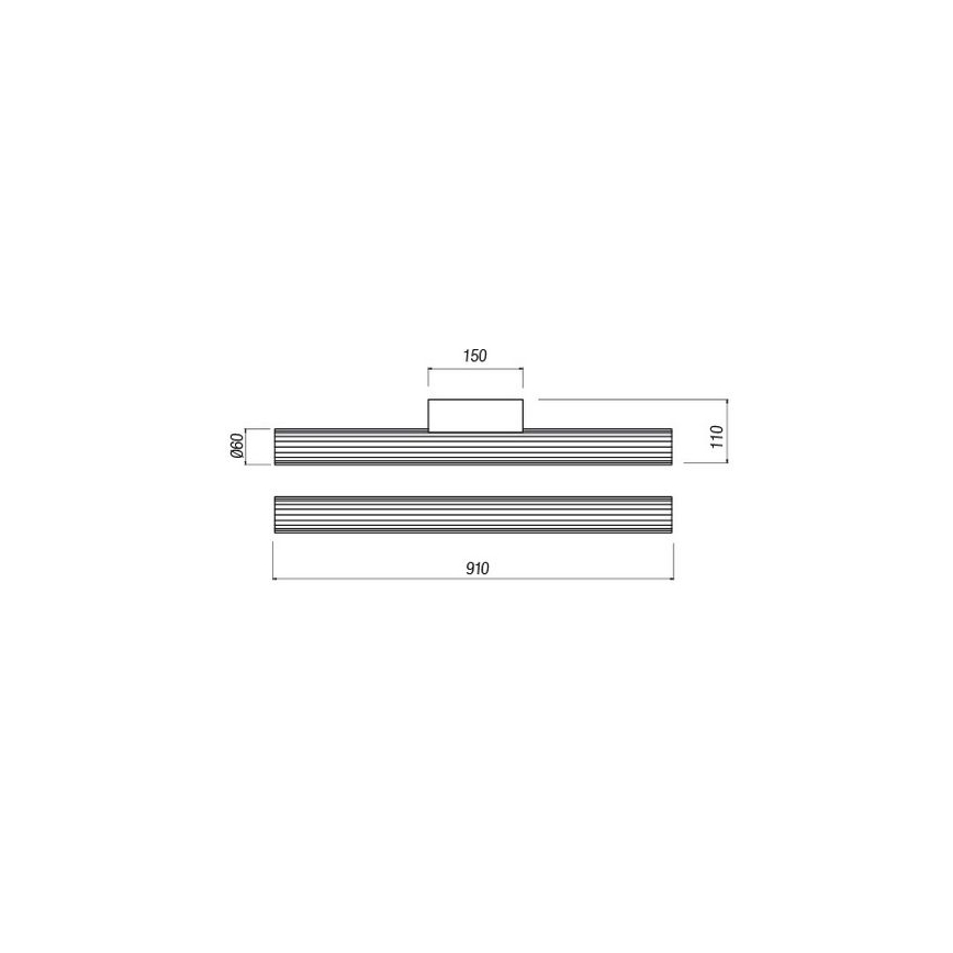 Redo 01-2593 - LED-освітлення дзеркала для ванної кімнати RIGAL LED/18W/230V 4000K 91 см CRI 90 IP44 глянцевий хром/білий