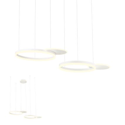 Redo 01-2605 - світлодіодна люстра з регульованою яскравістю на тросі SIGUA LED/99W/230V CRI 90 біла
