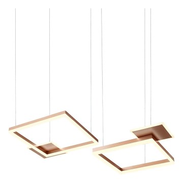 Redo 01-2613 - LED-люстра на тросі SIGUA, з регулюванням яскравості, LED/110W/230V, CRI 90, коричнева