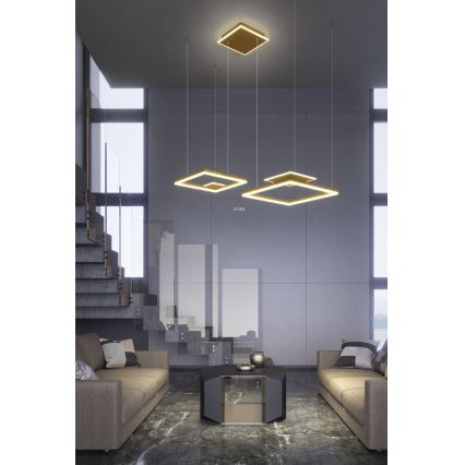 Redo 01-2615 - Диммируемая светодиодная люстра на тросе SIGUA LED/137W/230V CRI 90 золотая