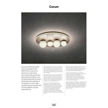 Redo 01-2657 - LED стельовий світильник CORUM LED/48W/230V 3000K CRI 90 білий