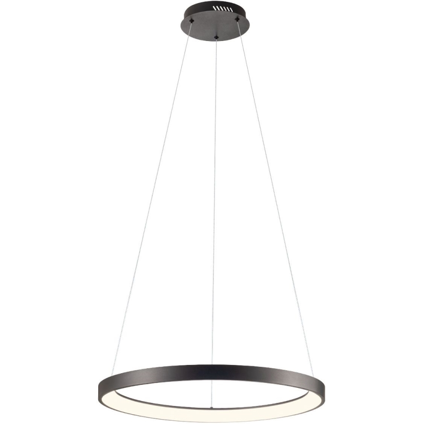 Redo 01-2674 - Світлодіодна підвісна люстра з регулюванням яскравості ICONIC LED/50W/230V діаметр 58 см чорний