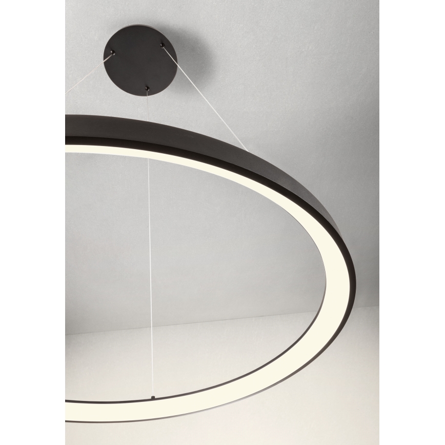 Redo 01-2677 - Светодиодная подвесная люстра с регулированием яркости ICONIC LED/60W/230V диаметр 78 см черный
