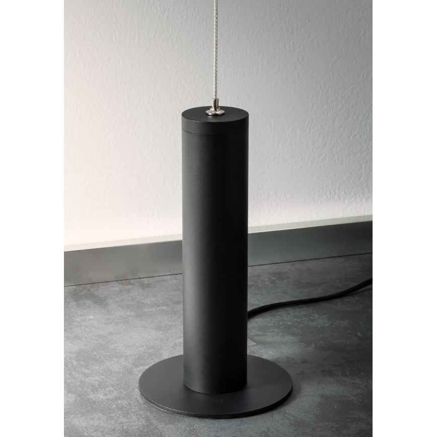 Redo 01-2695 - Світлодіодна регульована торшерна лампа PICAS LED/12W/230V чорна