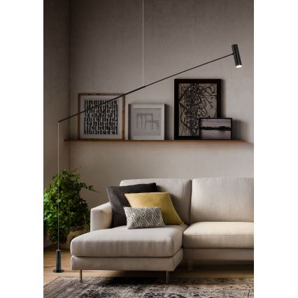 Redo 01-2695 - Светодиодный регулируемый торшер PICAS LED/12W/230V черный