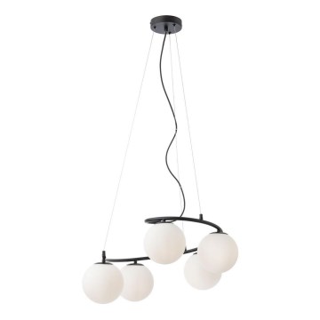 Redo 01-2720 - Подвесная люстра VOLLEY 5xE14/28W/230V черный