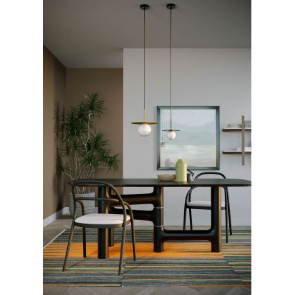 Redo 01-2728 - Підвісна люстра PLATO 1xG9/10W/230V діаметр 20 см чорний