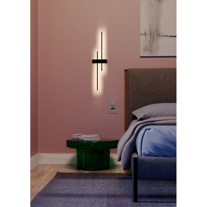 Redo 01-2747 - LED настінний світильник TANGENT LED/13W/230V CRI 90 чорний