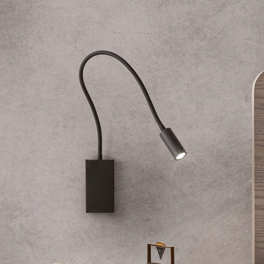 Redo 01-2755 - Світлодіодна настінна лампа WALLIE LED/3W/230V USB CRI 90 чорний
