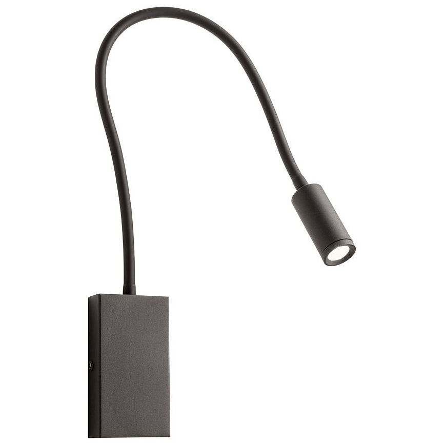 Redo 01-2755 - Світлодіодна настінна лампа WALLIE LED/3W/230V USB CRI 90 чорний