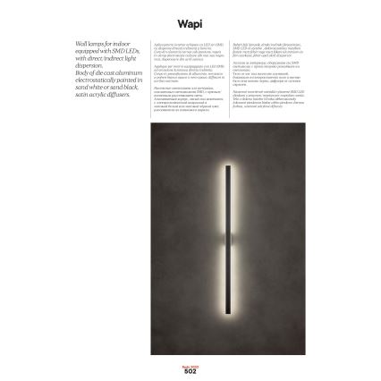 Redo 01-2770 - LED настінний світильник WAPI LED/30W/230V 119 cm білий