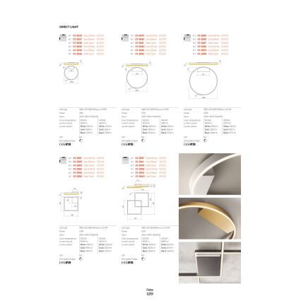 Redo 01-2817 - Светодиодный настенный светильник с регулированием яркости FEBE LED/24W/230V золотистый