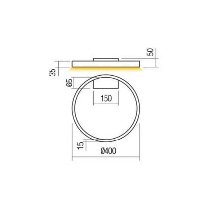 Redo 01-2837 - Светодиодный настенный светильник с регулированием яркости FEBE LED/24W/230V черный