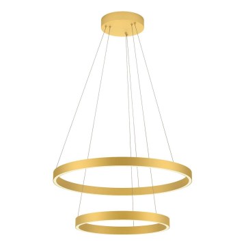 Redo 01-2889 - Світлодіодна підвісна люстра з регулюванням яскравості FEBE LED/62W/230V золотий
