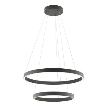 Redo 01-2891 - Светодиодная подвесная люстра с регулированием яркости FEBE LED/62W/230V черный