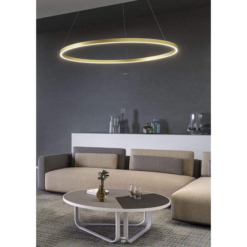 Redo 01-2891 - Светодиодная подвесная люстра с регулированием яркости FEBE LED/62W/230V черный