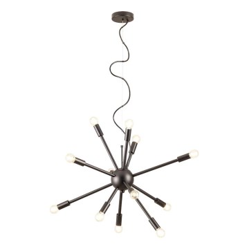 Redo 01-2934 - Люстра на тросі STELLAR 12xE14/25W/230V чорна