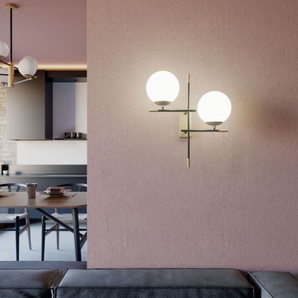 Redo 01-2947 - Настенный светильник ESSENTIAL 2xE14/28W/230V