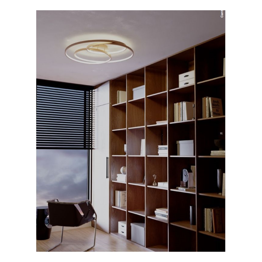 Redo 01-2973 - Светодиодный потолочный светильник CENTRIX LED/92W/230V бронзовый