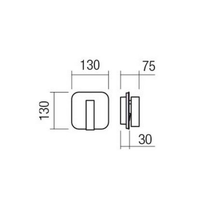 Redo 01-2977 - LED настінний світильник QUDA LED/6W/230V + LED/3W 3000K CRI 90, золотий