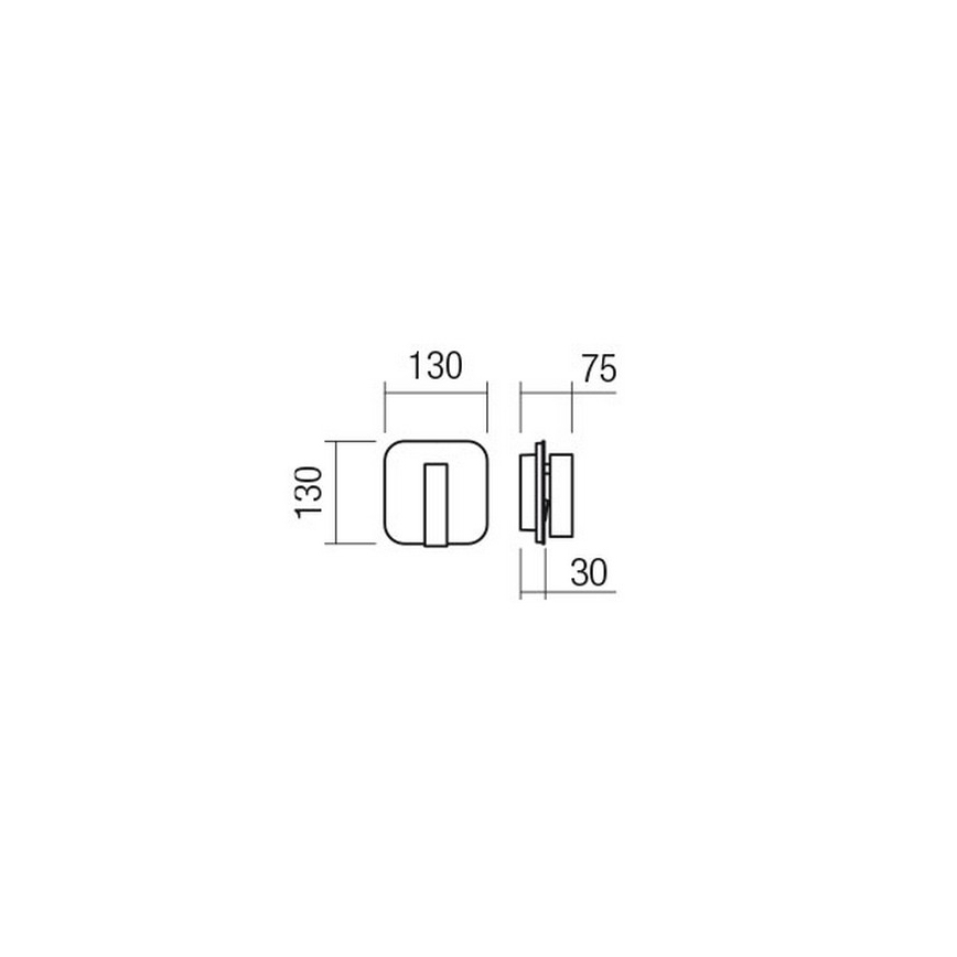 Redo 01-2978 - LED настенный светильник QUDA LED/6W/230V + LED/3W 3000K CRI 90 матовый хром