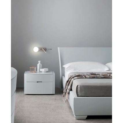 Redo 01-2993 - LED Настенный светильник OASIS LED/3W/230V + 1xG9/10W USB CRI 90 глянцевый хром