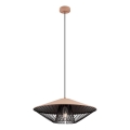 Redo 01-3009 - Подвесной светильник на шнуре GRILL 1xE27/42W/230V диаметр 49,5 см черный/коричневый