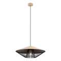 Redo 01-3011 - Подвесная люстра на тросе GRILL 1xE27/42W/230V, диам. 49,5 см, черный/бежевый
