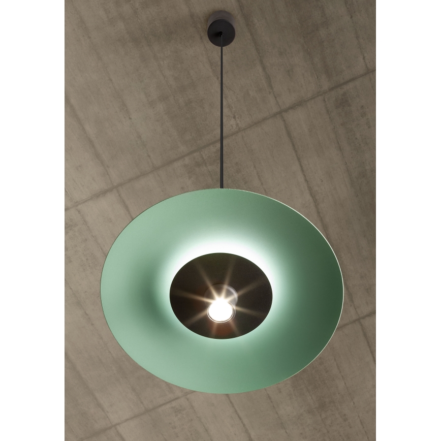 Redo 01-3019 - LED-люстра на тросі LARS LED/14W/230V + LED/10W, діам. 60 см, CRI 90, зелена