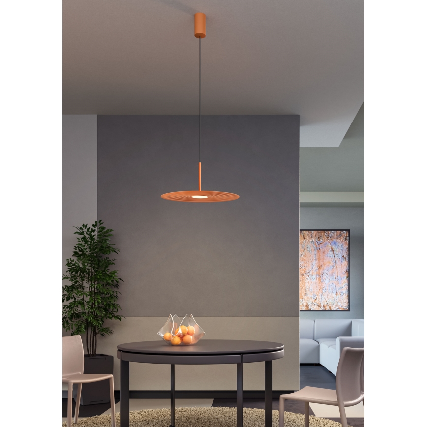 Redo 01-3045 - LED люстра на тросе LAKE LED/13 Вт/230 В CRI 90 Ø 50 см оранжевая