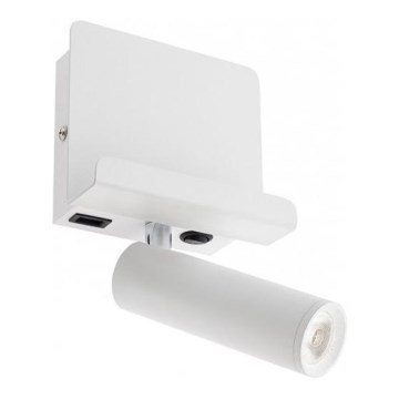 Redo 01-3083 - Світлодіодний настінний точковий світильник PANEL LED/3,5W/230V USB білий