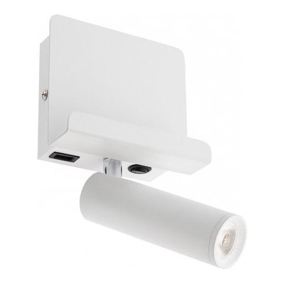 Redo 01-3083 - Світлодіодний настінний точковий світильник PANEL LED/3,5W/230V USB білий