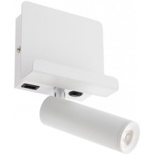 Redo 01-3083 - Світлодіодний настінний точковий світильник PANEL LED/3,5W/230V USB білий