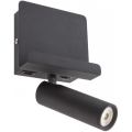 Redo 01-3084 - Світлодіодний настінний точковий світильник PANEL LED/3,5W/230V USB чорний