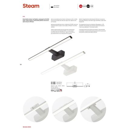 Redo 01-3085 - LED підсвітка картин STEAM LED/12W/230V білий