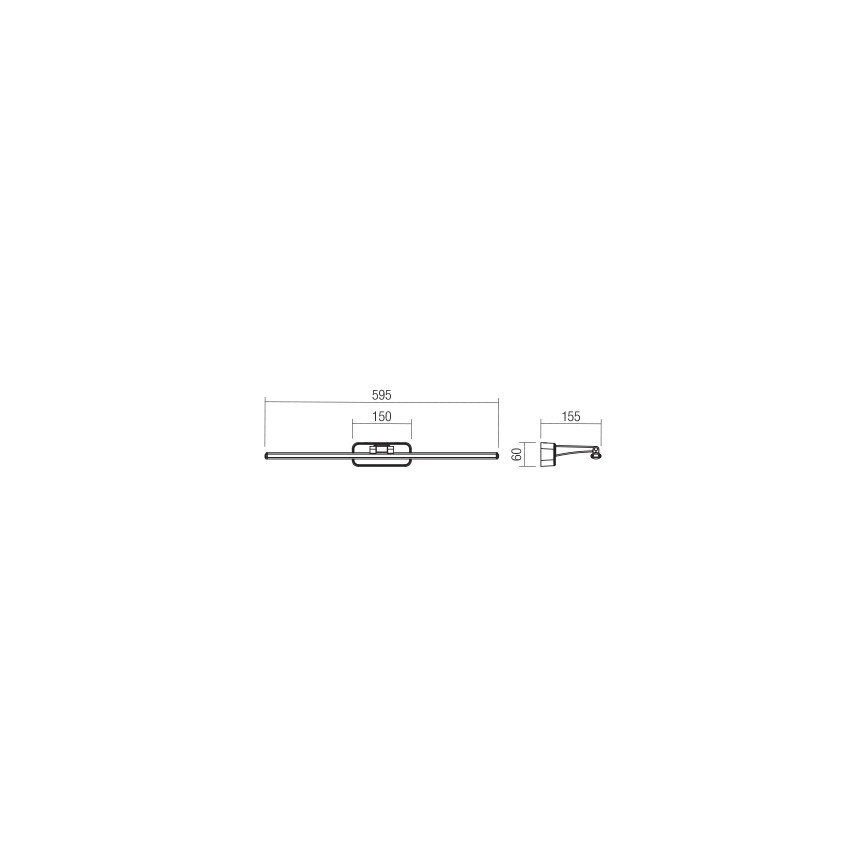 Redo 01-3085 - LED підсвітка картин STEAM LED/12W/230V білий