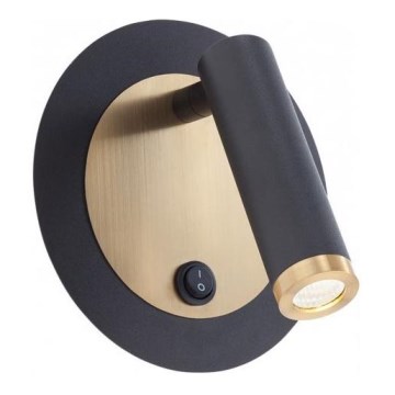 Redo 01-3090 - Светодиодный настенный точечный светильник CLOSER LED/6W/230V черный