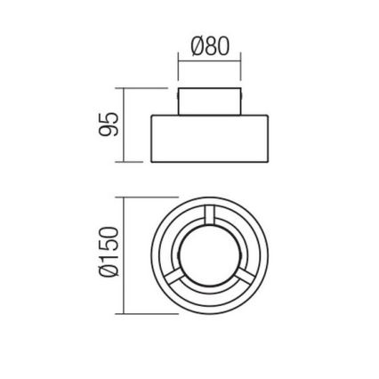 Redo 01-3097 - Светодиодный потолочный светильник PUNKT LED/6W/230V латунь