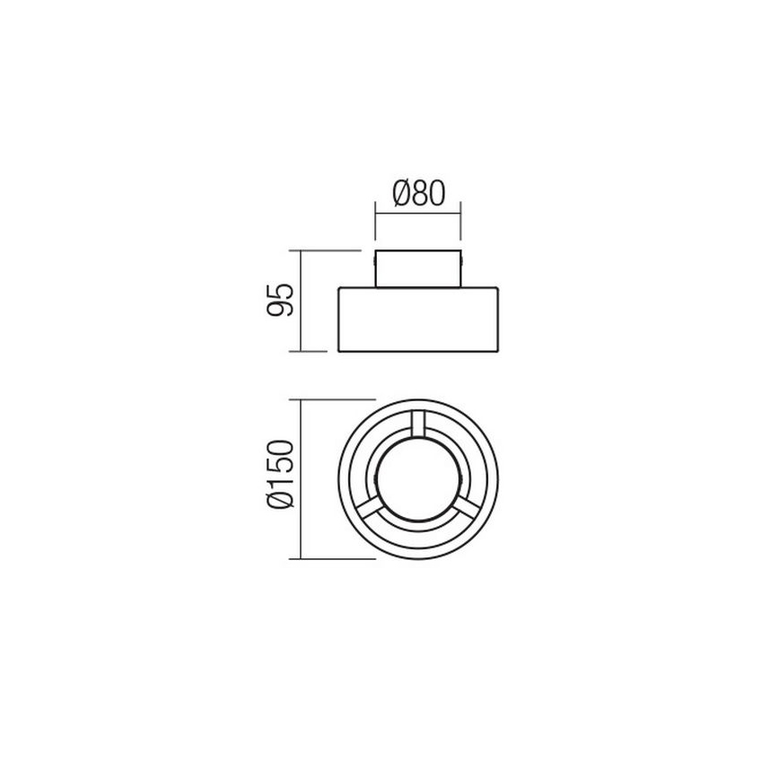 Redo 01-3097 - Светодиодный потолочный светильник PUNKT LED/6W/230V латунь