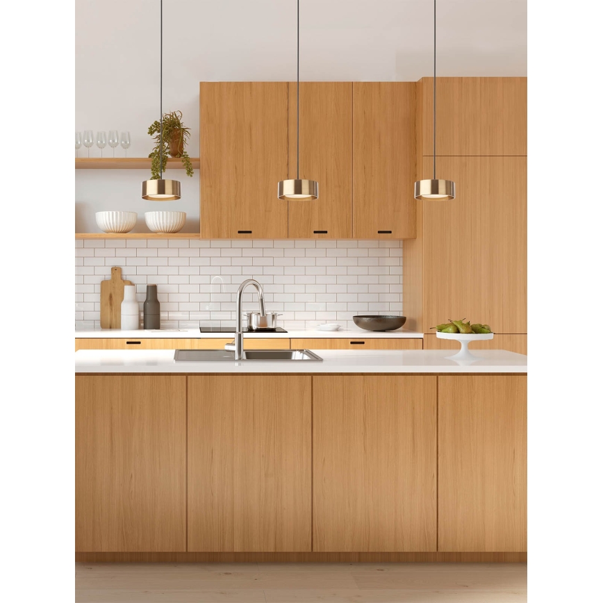 Redo 01-3100 - Светодиодная подвесная люстра PUNKT LED/6W/230V диаметр 15 см латунь