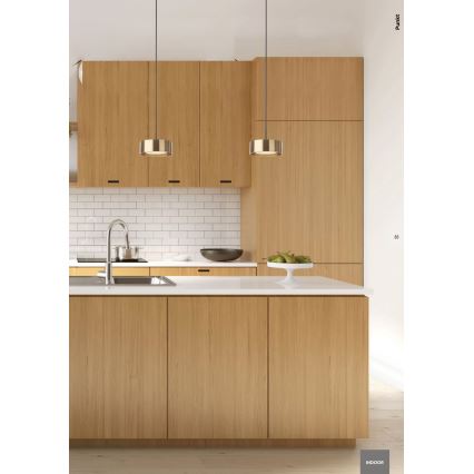Redo 01-3101 - Светодиодная подвесная люстра PUNKT LED/6W/230V диаметр 15 см черный