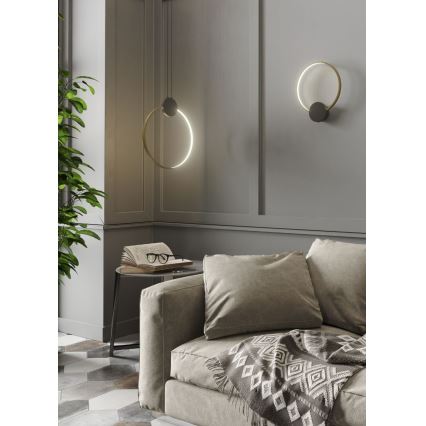 Redo 01-3102 - Светодиодный настенный светильник ATOM LED/11W/230V диаметр 30 см