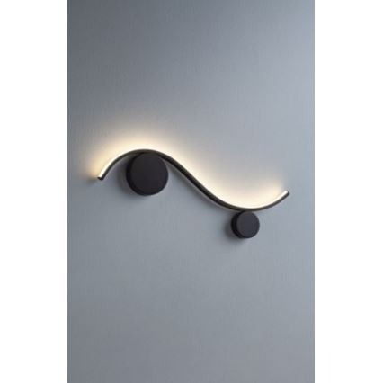 Redo 01-3113 - Светодиодный настенный светильник WAVE LED/11W/230V черный