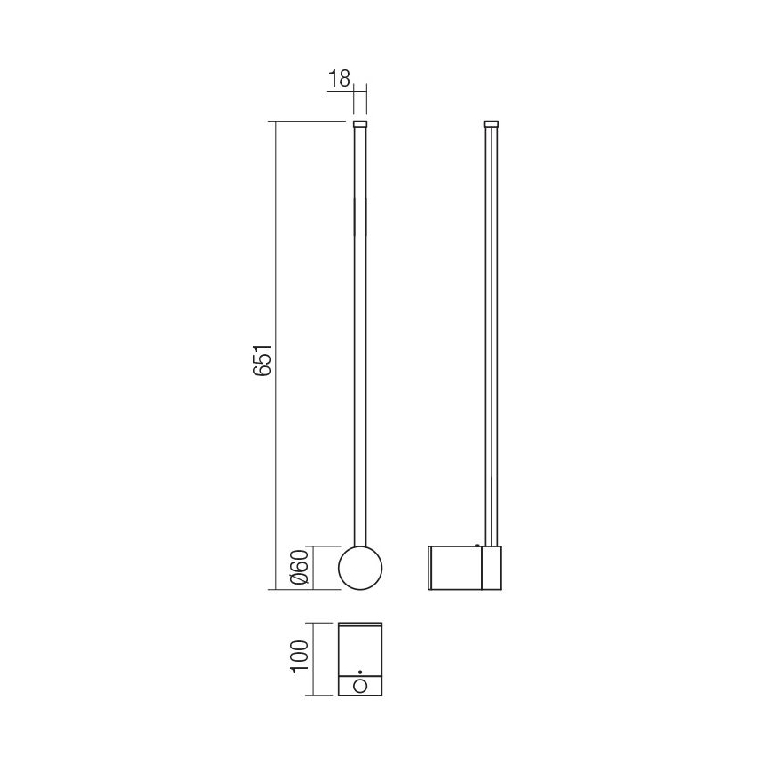 Redo 01-3120 - Светодиодный настенный светильник TABOO LED/9W/230V белый